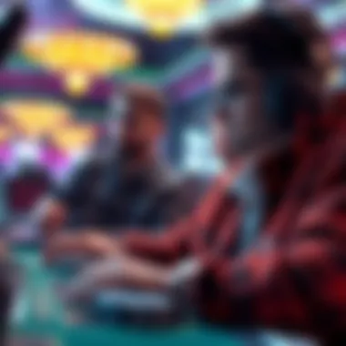 An illustration of advanced technology in online casinos