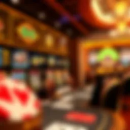 Virtual casino interface showcasing various games