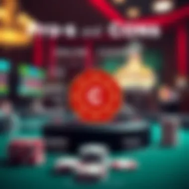 An infographic displaying the benefits and drawbacks of online red casinos