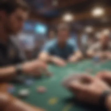 An engaging poker tournament atmosphere