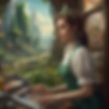 Thematic Representation of the Land of Oz Thematic representation of the Land of Oz as depicted in the slot machine