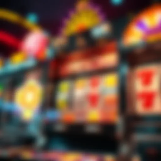 An intricate slot machine showcasing a variety of symbols