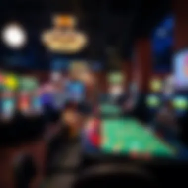 Interior shot highlighting gaming tables and player engagement at the Bicycle Casino