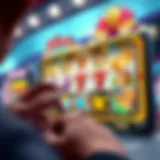 Diverse Themes in Slot Applications Vibrant slot app interface showcasing various themes and features