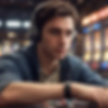 Illustration of a player enjoying a free play slot experience