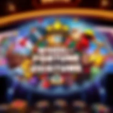 A collage of themes represented in Wheel of Fortune slots, featuring adventure, luxury, and mystery.