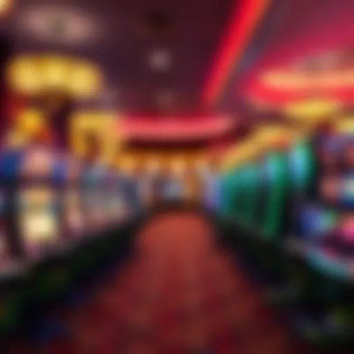 Interior view of Shamrock Sweepstakes Casino showcasing vibrant gaming environment