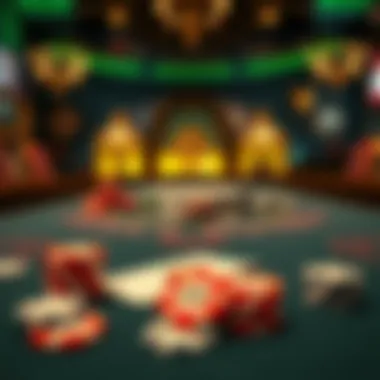 Mastering the Game of Blackjack A dynamic blackjack table showcasing cards and chips