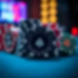 A collection of various poker chips showcasing different designs