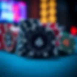 A collection of various poker chips showcasing different designs