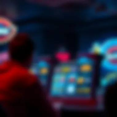 Digital Sweepstakes Interface An engaging view of a digital sweepstakes interface showcasing prizes