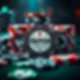 Triton poker chip collection showcasing various designs