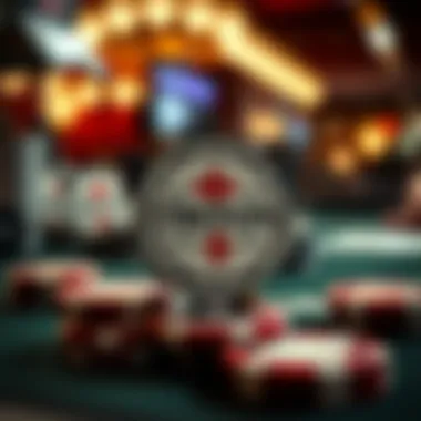 Triton Poker Chips in Action Triton poker chips in a professional game setting