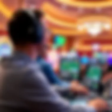 A captivating digital representation of online casinos reflecting various games and bonuses