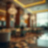 Luxurious lobby of Fiesta Henderson Hotel