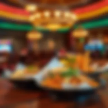 Diverse dining options featuring traditional Navajo cuisine and modern dishes