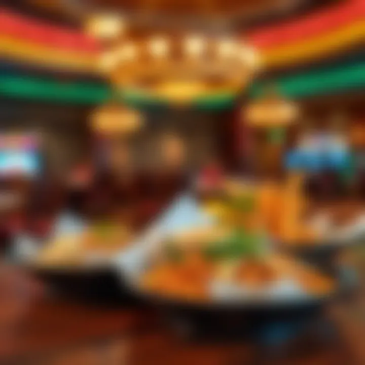 Diverse dining options featuring traditional Navajo cuisine and modern dishes