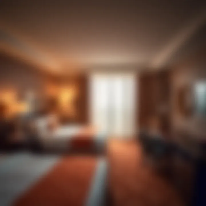 Luxurious hotel room with elegant furnishings at Fire Rock Navajo Casino Hotel