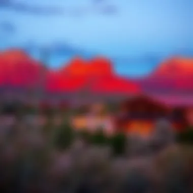 Scenic views of the surrounding landscape near Fire Rock Navajo Casino Hotel