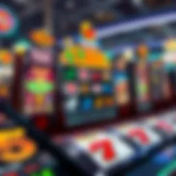 Colorful online slot machine interface showcasing various themes