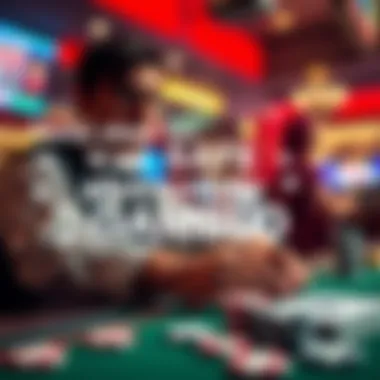 Stylish infographic highlighting tips for safe online gambling