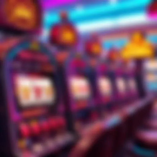 Winning Combinations on Video Poker Machine A vibrant illustration of a video poker machine displaying winning combinations