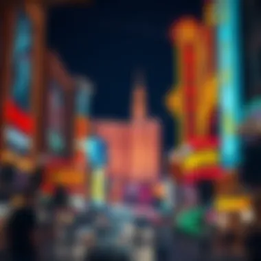 Illuminated Fremont Street at Night The vibrant architecture of Fremont Street at night