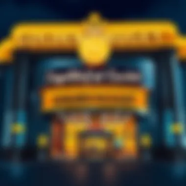 Iconic Entrance of Golden Nugget Golden Nugget Casino exterior showcasing its iconic entrance