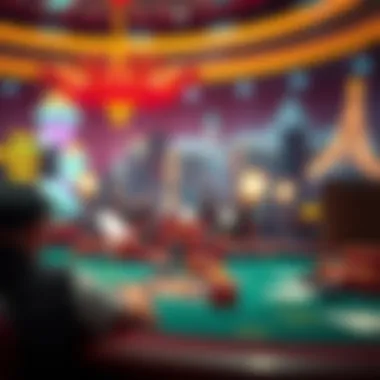 Allure of Online Gambling A captivating digital landscape representing the allure of online gambling