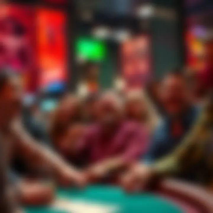 A diverse group of players reacting to a hot seat win