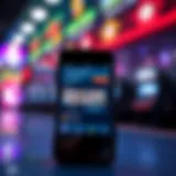 Illustration of a smartphone displaying the Pennsylvania Lottery app interface