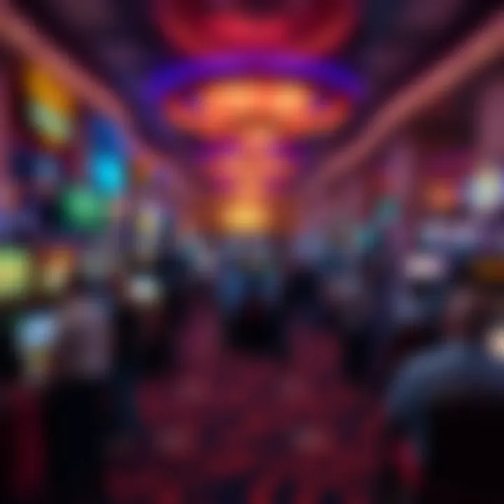 Inside view of the gaming floor bustling with activity