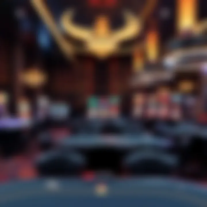 Elegant gaming space at Madera Casino showcasing various gaming tables