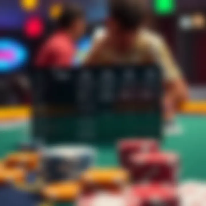 A comparison chart of popular poker practice apps