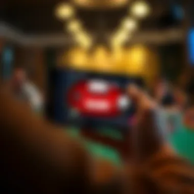 A detailed analysis of poker strategies displayed on a smartphone