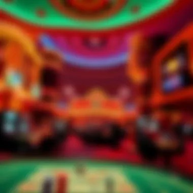 A panoramic view of MGM Casino highlighting its vibrant atmosphere.