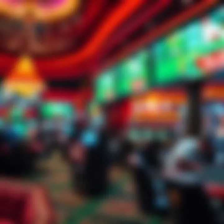 A visually appealing display of the MGM Casino sports betting area.