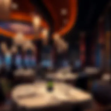 Luxurious dining area within the casino highlighting exquisite cuisine