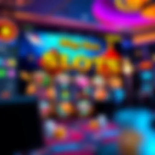 An overview of the Mighty Slots Casino homepage showcasing vibrant graphics.