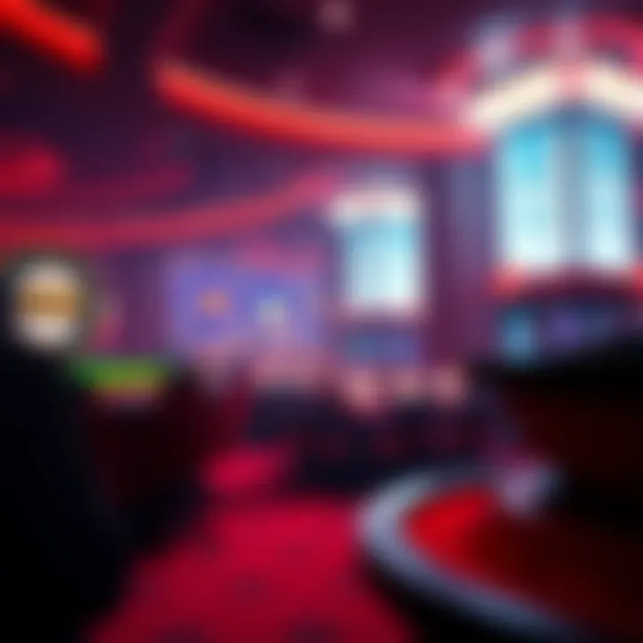 Immersive Gaming Environment of Casanova Casino Visual representation of online casino gaming environment