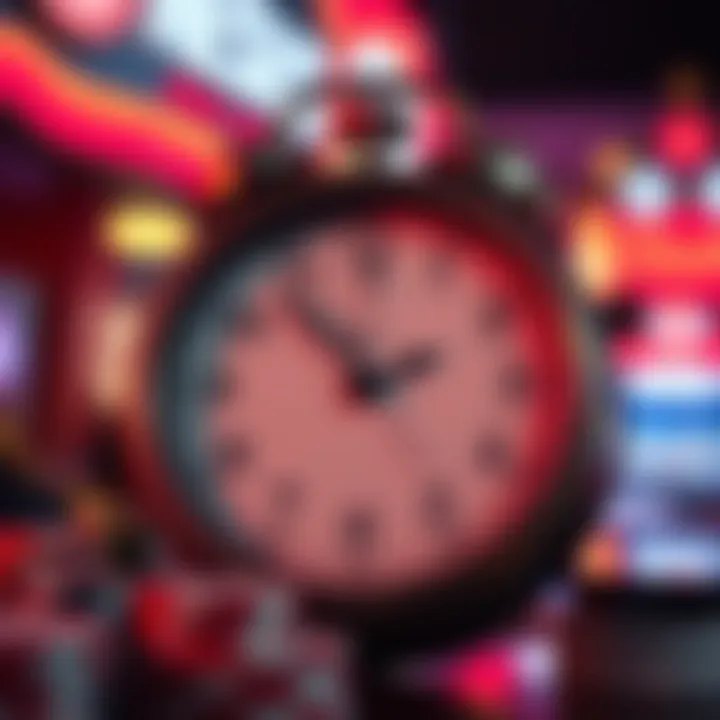 A clock symbolizing urgency in ticket acquisition