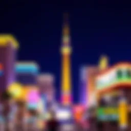 Vibrant Las Vegas Strip at night