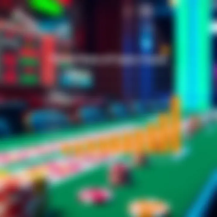 Graph illustrating payout rates of various casino games