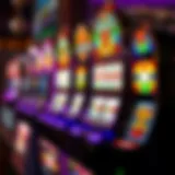 Colorful slot machine display showcasing high payouts