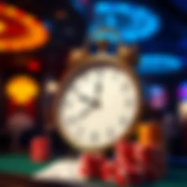 Clock showing the best times to play