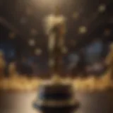 Oscars trophy symbolizing excellence in filmmaking