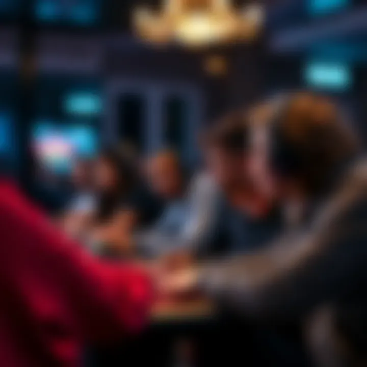 Community Engagement in Online Poker A group of players engaging in a lively online poker session