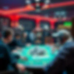 Symbolic representation of online poker championship