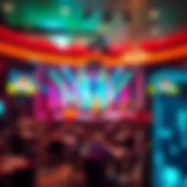 Vibrant Live Entertainment Live entertainment stage hosting a vibrant performance