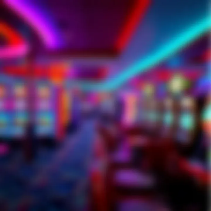 Exciting Gaming Floor Experience Luxurious gaming floor filled with vibrant slot machines and table games